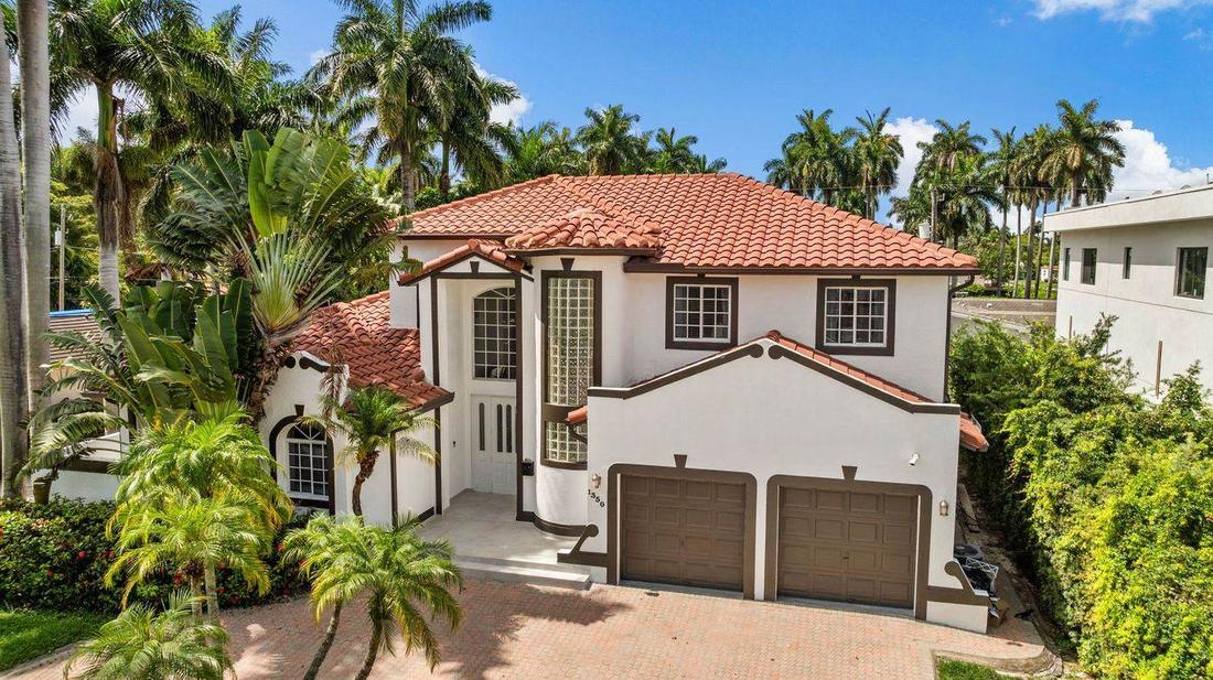 Aerial exterior view of a South Florida home renovation by MySFContractor