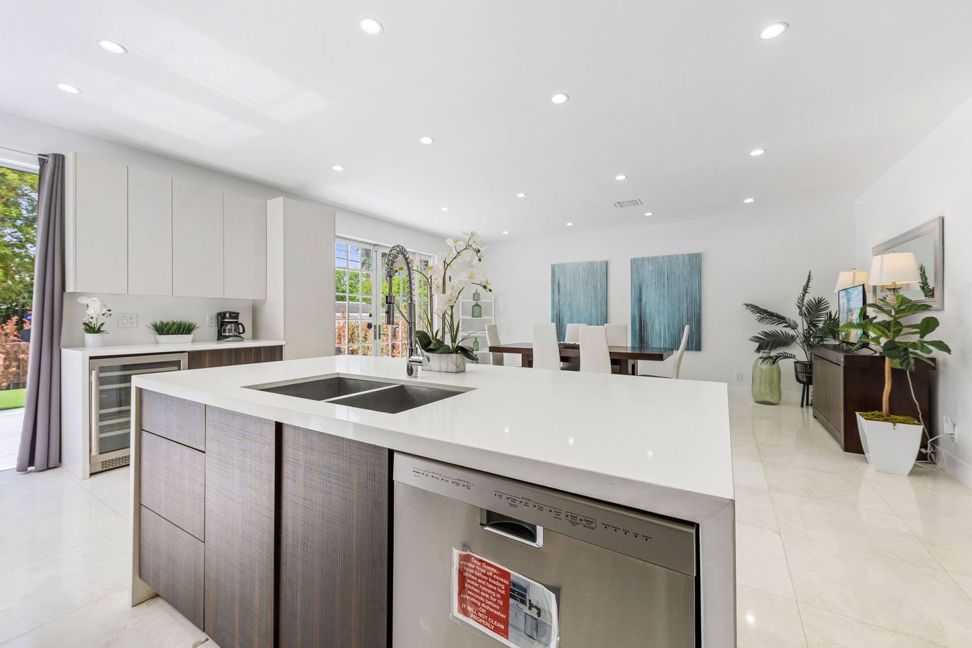 Two-tone kitchen cabinetry and island, kitchen remodel by MySFContractor